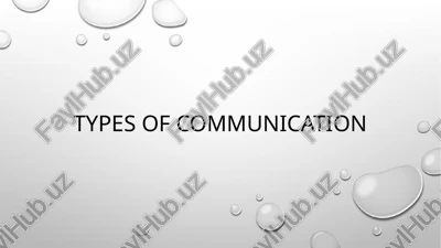 types of communication — PPTX