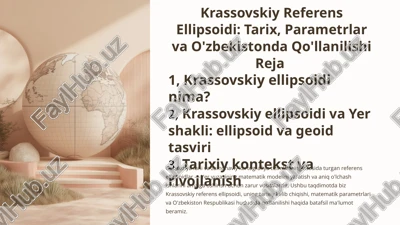 krassovskiy referens ellipsoidi — PPTX