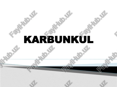 karbunkul — PPTX