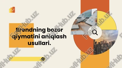 brendning bozor qiymatini aniqlash usullari — PPTX