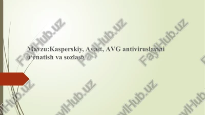 kasperskiy,avast, avg — PPTX