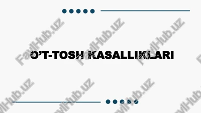 òt-tosh kasalliklari — PPTX