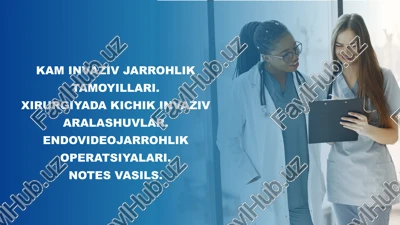 kam invaziv jarrohlik tamoyillari — PPTX