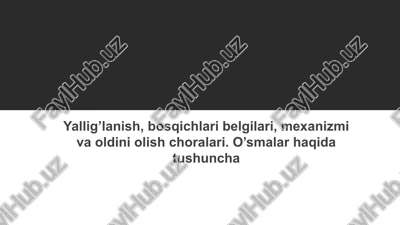 yallig'lanish — PPTX