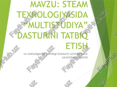 multistudiya dasturi — PPTX