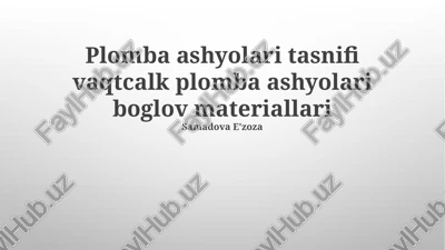 kaltsiy gidroksidli materiallar — PPTX