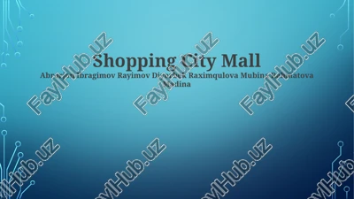 shopping city mall — PPTX