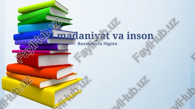 til madaniyat va inson — PPTX