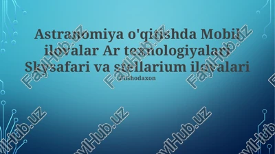 stellarium va skysafari ilovalari — PPTX