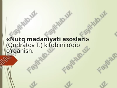 nutqmadaniyatiasoslari — PPTX