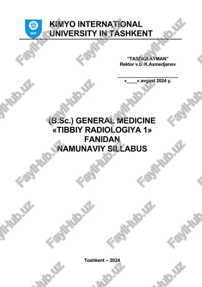 tibbiy radiologiya 1 — DOCX