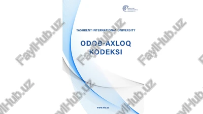 odob-axloq kodeksi — PPTX