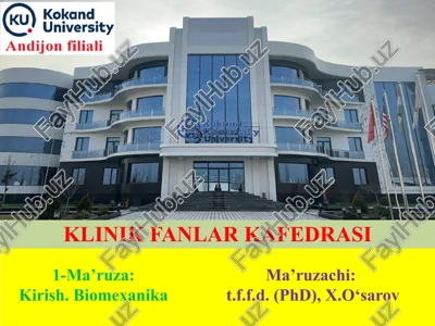 biomexanika — PPTX