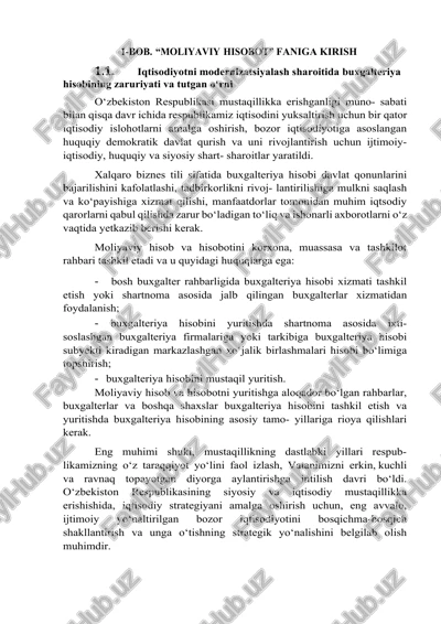 moliyaviy hisobot faniga kirish — DOCX