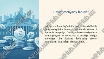 davlatmoliyaviy faoliyati — PPTX