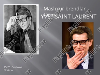 yves saint laurent — PPTX