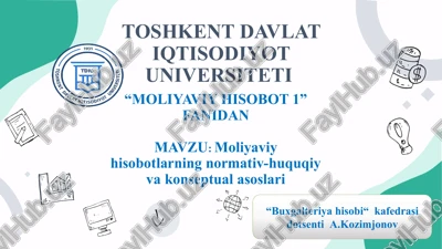 moliyaviy hisobot 1 — PPTX