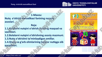 nutqo‘stirishmetodikasifani — PPTX