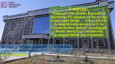 pedagogika fan sifatida — PPTX