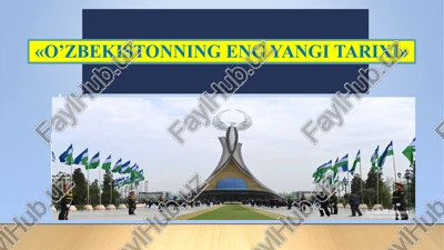 o'zbekistonning eng yangi tarixi — PPTX