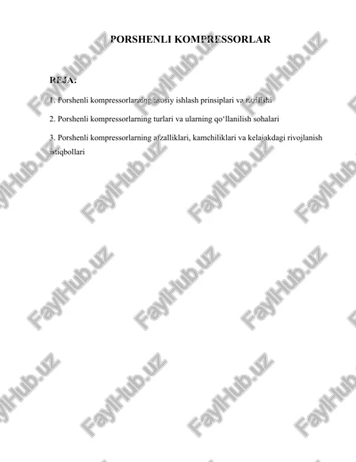 porshenli kompressorlar — DOCX