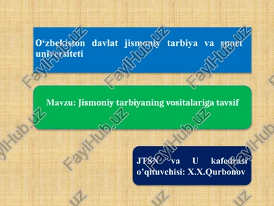 jismoniy tarbiya vositalari — PPTX