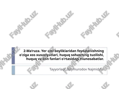 yerostiboyliklaridan foydalanishning o'ziga xos hususiyatlari — PPTX