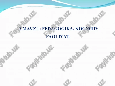 pedagogika — PPT