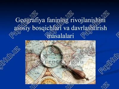 qadimgiyoki antik davrda geografiyaning rivojlanishi — PPT