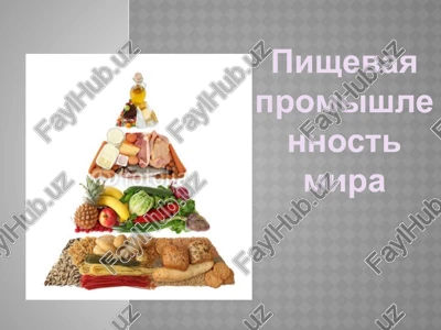 pishevaya promishlennost — PPTX