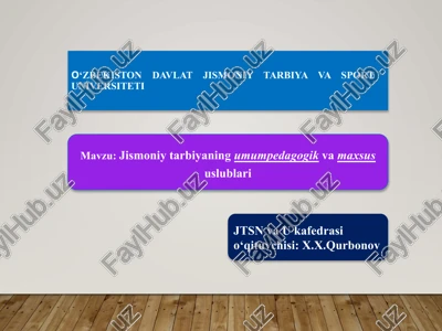 jismoniy tarbiya — PPTX