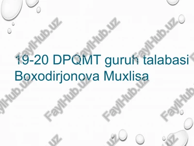 lak – bo'yoq materiallar — PPTX
