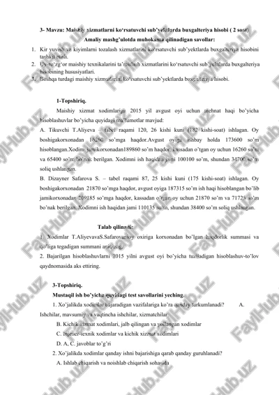 buxgalteriya hisobi mavzusi — DOCX