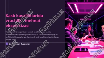 kasb kasalliklarida vrachlik - mehnat ekspertizasi — PPT