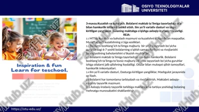 kuzatish va baholash — PPTX