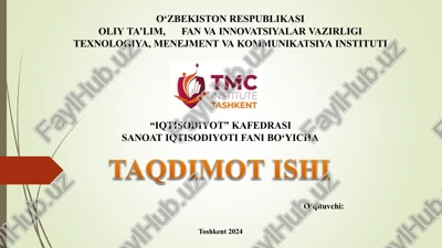 iqtisodiyot — PPTX