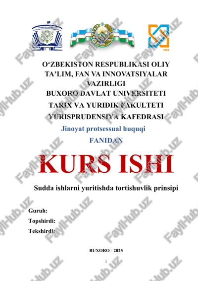 jinoyat protsessual huquqi — DOCX
