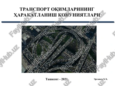 avtomobil yo'llarini qidiruv va loyihalash — PPT