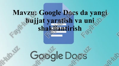 google docs — PPTX