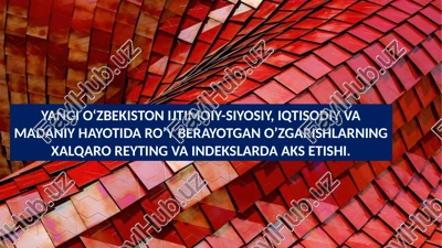 xalqaro reyting va indekslar bilan ishlash bo‘yicha respublika kengashi ishchi organlari — PPTX
