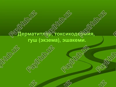dermatitlar — PPTX