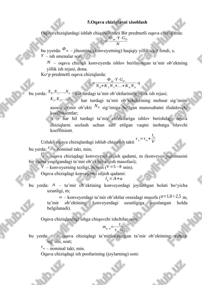 oqava chiziqlarni xisoblash — DOCX