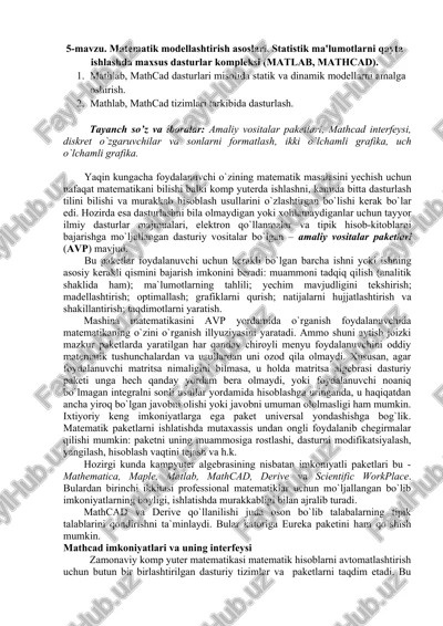 amaliy vositalar paketlari — DOCX