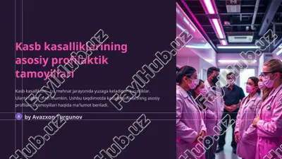kasb kasalliklarining asosiy profilaktik tamoyillari — PPT