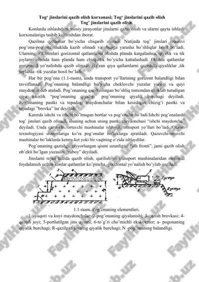 tog' jinslarini qazib olish — DOCX