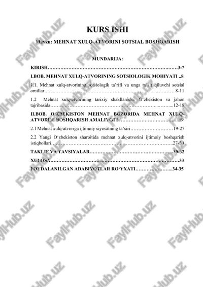 mehmat xulq-atvorini sotsial boshqarish — DOCX
