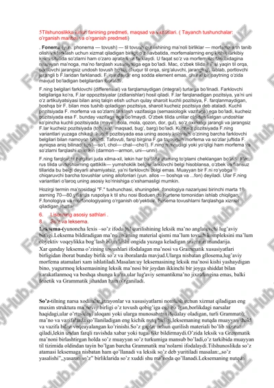 5tilshunoslikka kirish fanining predmeti, maqsad va vazifalari — DOCX