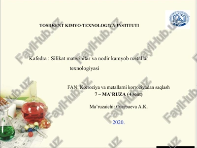metallarning faolsizlanishi va uning korroziyadan himoyalanishi — PPT
