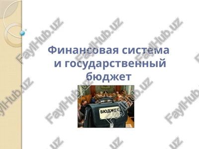 finansovaya sistema i gosudarstvenniy byudjet — PPTX