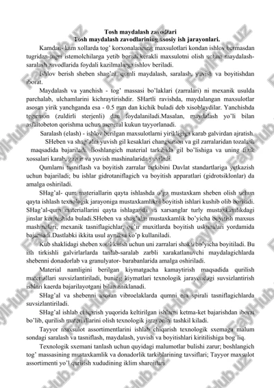 tosh maydalash zavodlari — DOCX